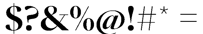SunlightVAR BoldContrast Instance Font OTHER CHARS