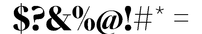 SunlightVAR CondensedBlackContrast Instance Font OTHER CHARS