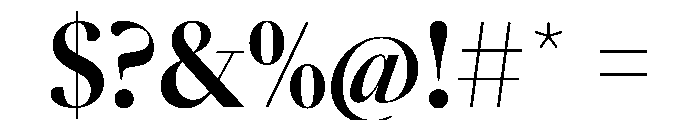 SunlightVAR CondensedBoldContrast Instance Font OTHER CHARS