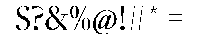 SunlightVAR CondensedContrast Instance Font OTHER CHARS