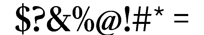 SunlightVAR CondensedSemiBold Instance Font OTHER CHARS