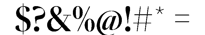 SunlightVAR CondensedSemiBoldContrast Instance Font OTHER CHARS