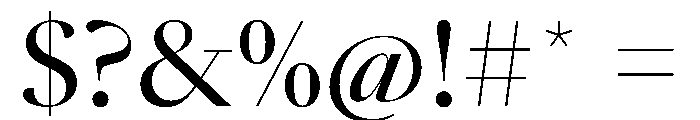 SunlightVAR Contrast Instance Font OTHER CHARS