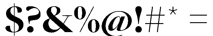 SunlightVAR ExtraBoldContrast Instance Font OTHER CHARS