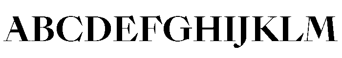 SunlightVAR ExtraBoldContrast Instance Font UPPERCASE