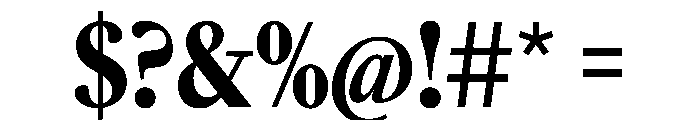 SunlightVAR ExtraCondensedBlack Instance Font OTHER CHARS