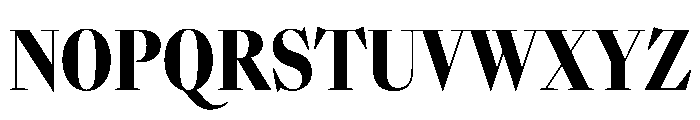 SunlightVAR ExtraCondensedBlackContrast Instance Font UPPERCASE