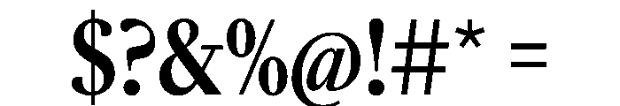 SunlightVAR ExtraCondensedBold Instance Font OTHER CHARS