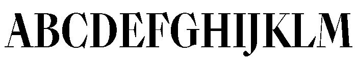 SunlightVAR ExtraCondensedBoldContrast Instance Font UPPERCASE