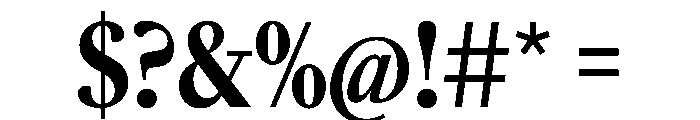 SunlightVAR ExtraCondensedExtraBold Instance Font OTHER CHARS
