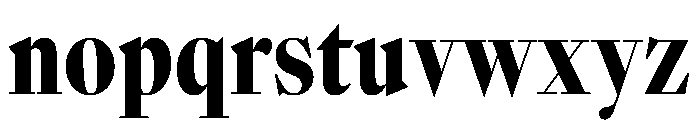 SunlightVAR ExtraCondensedExtraBoldContrast Instance Font LOWERCASE