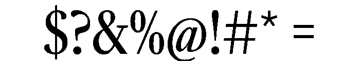 SunlightVAR ExtraCondensedMedium Instance Font OTHER CHARS