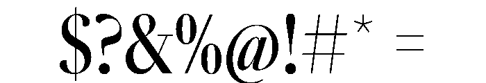 SunlightVAR ExtraCondensedMediumContrast Instance Font OTHER CHARS