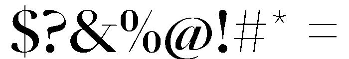 SunlightVAR MediumContrast Instance Font OTHER CHARS