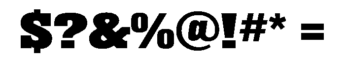 Superba ExtraExpandedBold Font OTHER CHARS