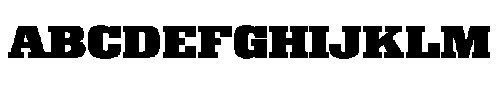 Superba ExtraExpandedBold Font UPPERCASE