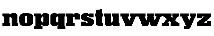 Superba ExtraExpandedBold Font LOWERCASE