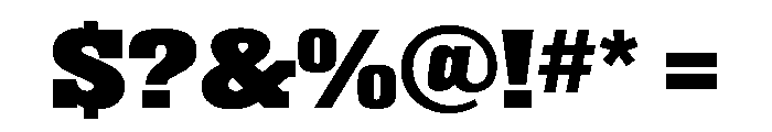 Superba WideBold Font OTHER CHARS