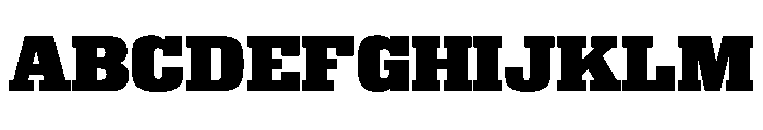 Superba WideBold Font UPPERCASE