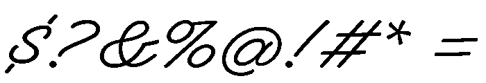 Superette Light Font OTHER CHARS