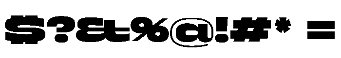 Superheat Black Instance Font OTHER CHARS