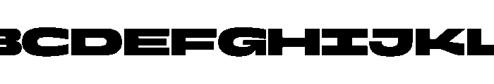 Superheat Black Instance Font UPPERCASE