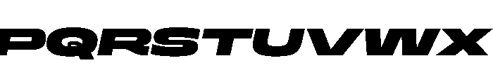 Superheat BlackItalic Instance Font UPPERCASE
