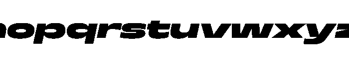 Superheat BlackItalic Instance Font LOWERCASE
