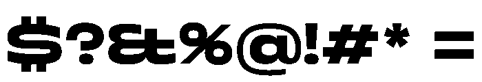 Superheat Bold Instance Font OTHER CHARS