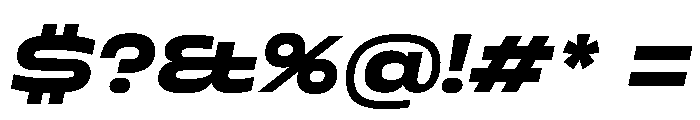 Superheat BoldItalic Instance Font OTHER CHARS