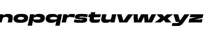 Superheat ExtraBoldItalic Instance Font LOWERCASE