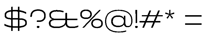 Superheat ExtraLight Instance Font OTHER CHARS