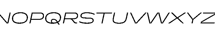 Superheat ExtraLightItalic Instance Font UPPERCASE