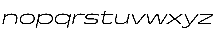 Superheat ExtraLightItalic Instance Font LOWERCASE