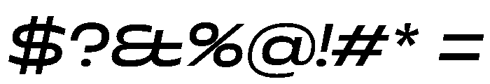 Superheat Italic Instance Font OTHER CHARS
