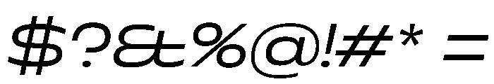Superheat LightItalic Instance Font OTHER CHARS