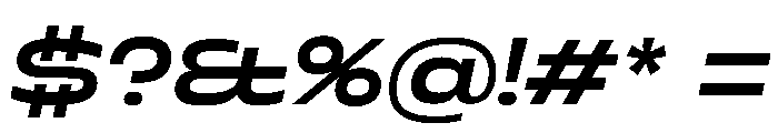 Superheat MediumItalic Instance Font OTHER CHARS