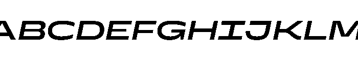 Superheat MediumItalic Instance Font UPPERCASE