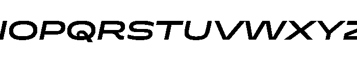 Superheat MediumItalic Instance Font UPPERCASE