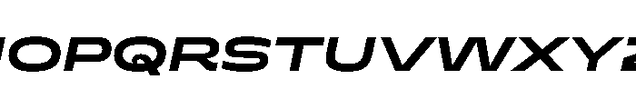 Superheat SemiBoldItalic Instance Font UPPERCASE