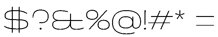 Superheat Thin Instance Font OTHER CHARS