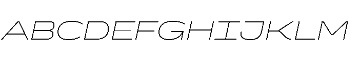 Superheat ThinItalic Instance Font UPPERCASE