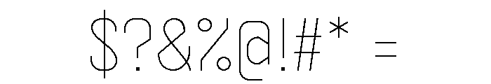 Supply Sans Thin Font OTHER CHARS