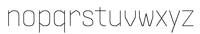 Supply Sans Thin Font LOWERCASE