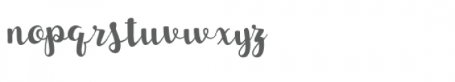 Sunset Script Font LOWERCASE