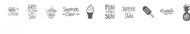 summer dingbat font Font UPPERCASE