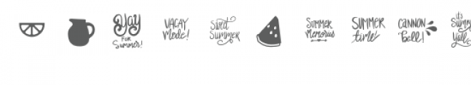 summer dingbat font Font UPPERCASE