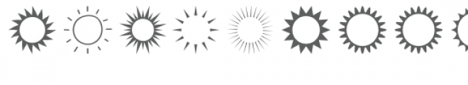 sunshine dingbats font Font UPPERCASE