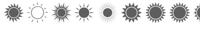 sunshine dingbats font Font LOWERCASE