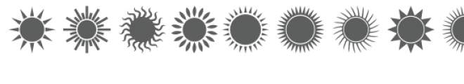 sunshine dingbats font Font LOWERCASE